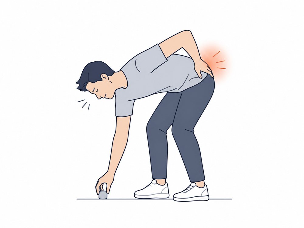 Illustration of the signals the body sends before pain begins